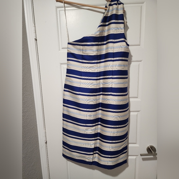 Banana Republic one shoulder dress Sz 14 - Picture 2 of 3